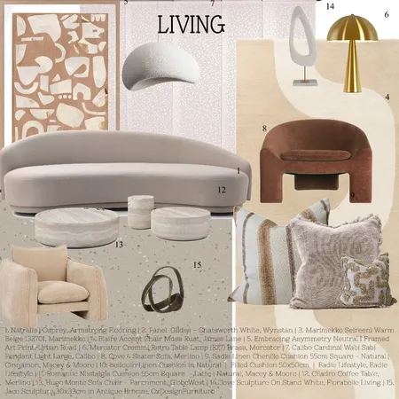 Living Room Interior Design Mood Board by cimmynkosi@gmail.com on Style Sourcebook