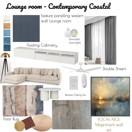 Lounge room contemporary coastal Interior Design Mood Board by chantelle.mardi@gmail.com on Style Sourcebook