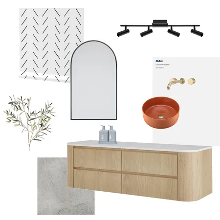 Modern Organic and Scandinavian-inspired Bathroom Interior Design Mood Board by erin__kendal on Style Sourcebook