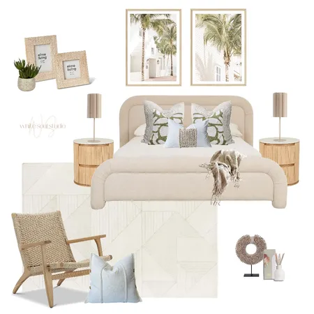 Master Bedroom - greens + naturals Interior Design Mood Board by White Soul Studio on Style Sourcebook