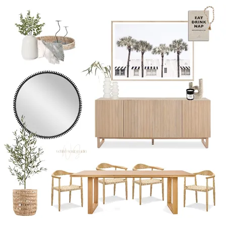 Dining room - black + naturals Interior Design Mood Board by White Soul Studio on Style Sourcebook