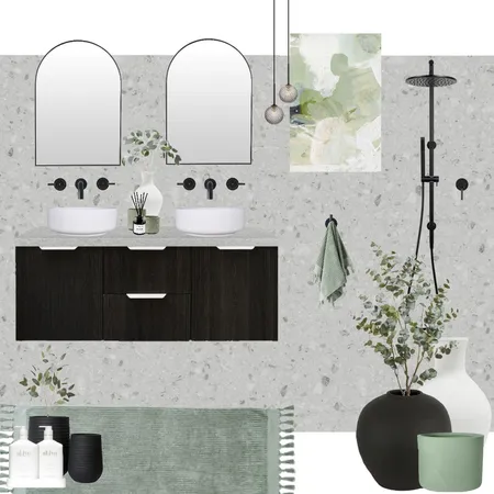 Dark Ceppo Bathroom Interior Design Mood Board by Carley & Co. Design on Style Sourcebook