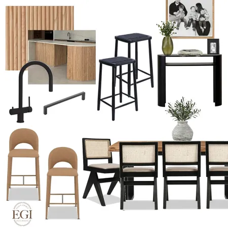 Contemporary Transitional Dining Room Interior Design Mood Board by Eliza Grace Interiors on Style Sourcebook