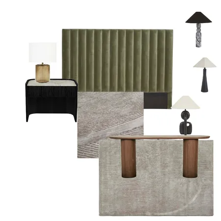 Olive Bedroom Interior Design Mood Board by martina.interior.designer on Style Sourcebook
