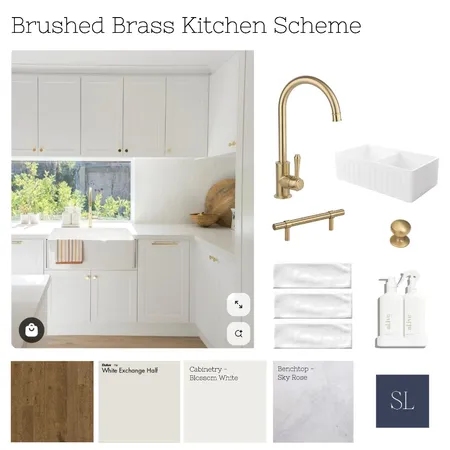 Webb Kitchen - Brushed Brass Interior Design Mood Board by Sharon Lynch Interior Design on Style Sourcebook