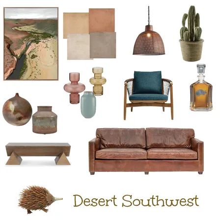 Desert Southwest Interior Design Mood Board by JenRL Design on Style Sourcebook