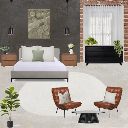 modern industrial bedroom Interior Design Mood Board by isabellaseabrook24 on Style Sourcebook