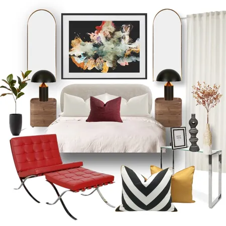 Bedroom Revision Interior Design Mood Board by michxvalerio on Style Sourcebook