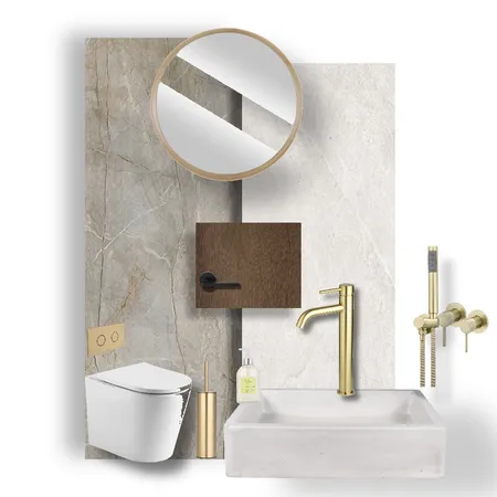 Bath gold Interior Design Mood Board by sozy on Style Sourcebook