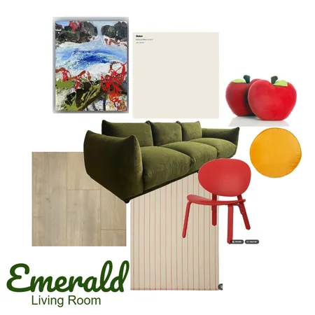 Emerald_Living Room_Rev 2 Interior Design Mood Board by hausmade on Style Sourcebook