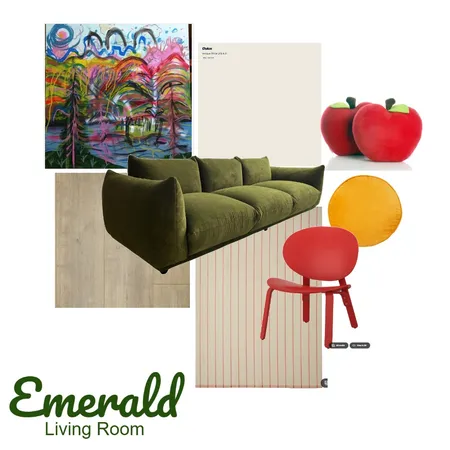 Emerald_Living Room_Rev 2B Interior Design Mood Board by hausmade on Style Sourcebook