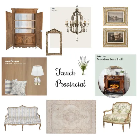 Living Room French Prov Final Copy Interior Design Mood Board by Angie on Style Sourcebook