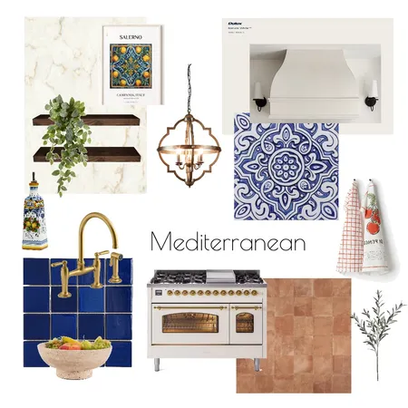 Mediterranean Kitchen Room Board Interior Design Mood Board by Angie on Style Sourcebook