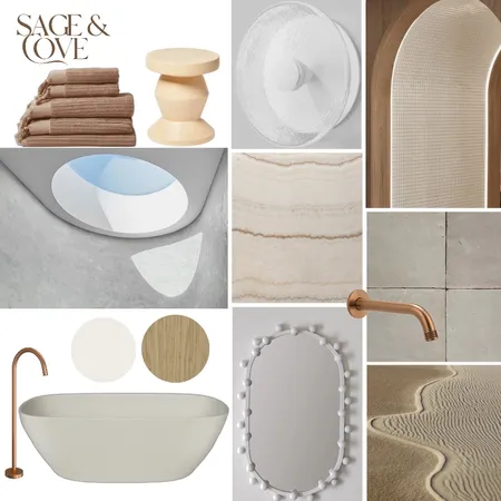 Solara - Primary Ensuite Interior Design Mood Board by Sage & Cove Interiors on Style Sourcebook