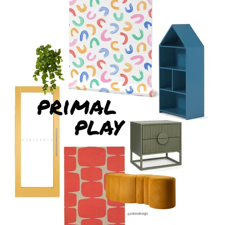 Primal Play Interior Design Mood Board by Zotos Design on Style Sourcebook