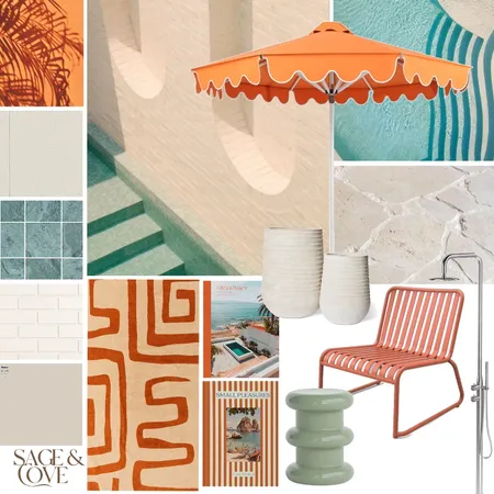 Solara - Pool Area Interior Design Mood Board by Sage & Cove Interiors on Style Sourcebook