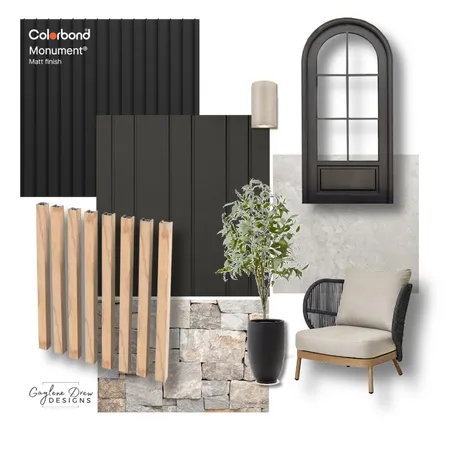 Black exterior mixing old and new Interior Design Mood Board by Gaylene Drew Designs on Style Sourcebook