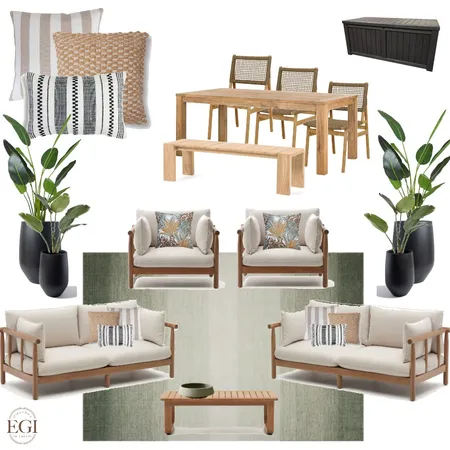 Contemporary Outdoor Area Interior Design Mood Board by Eliza Grace Interiors on Style Sourcebook