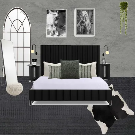 modern industrial bedroom Interior Design Mood Board by ellelevy1 on Style Sourcebook
