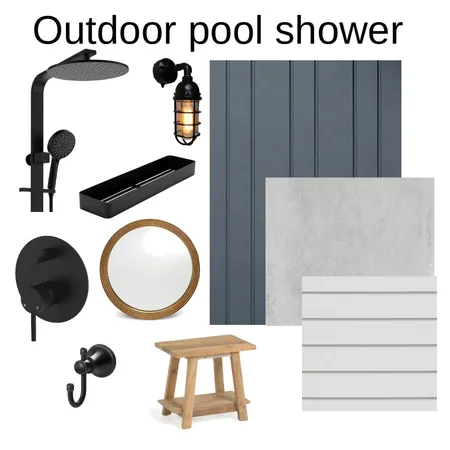 Outdoor pool shower Interior Design Mood Board by gracef on Style Sourcebook