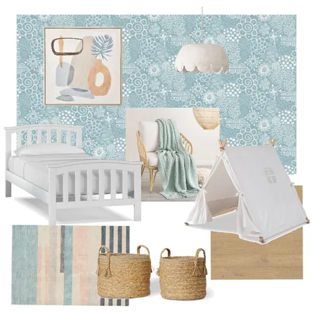 Blue Ditz Child's Room Interior Design Mood Board by deniseortakales on Style Sourcebook