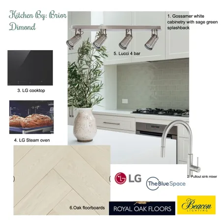 Ktichen Interior Design Mood Board by briordimond77@gmail.com on Style Sourcebook