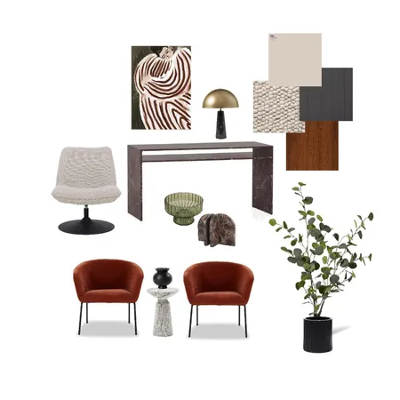 Moody Office Interior Design Mood Board by savannahmilesvirtual on Style Sourcebook