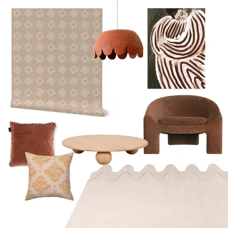 Japandi Boho Warm Earth Tones Interior Design Mood Board by Tamsin Smyth Design on Style Sourcebook