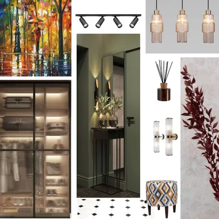 подборка фактуры и цвета для прихожей Interior Design Mood Board by Olga Rash on Style Sourcebook