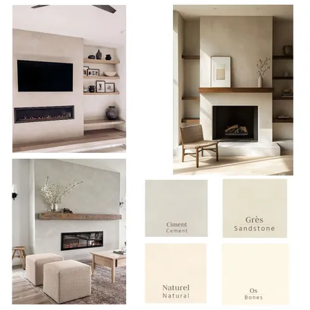 Fireplace Inspo for Mom & Dad Interior Design Mood Board by Angie on Style Sourcebook