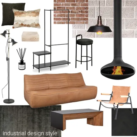 Industrial design style Interior Design Mood Board by samira.fallah.93@gmail.com on Style Sourcebook