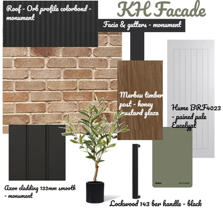 KH Facade choices Interior Design Mood Board by AJ3B on Style Sourcebook