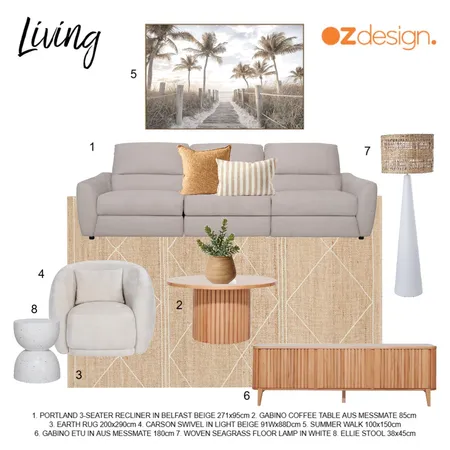 Living 3 - Debra Lindsay Interior Design Mood Board by Oz Design Furniture on Style Sourcebook