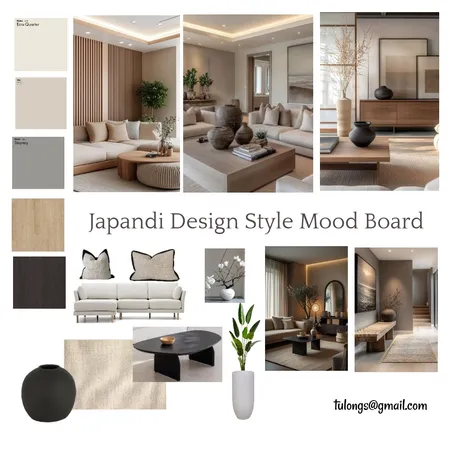 Design Style Mood Board - Japandi Interior Design Mood Board by June Tulong on Style Sourcebook