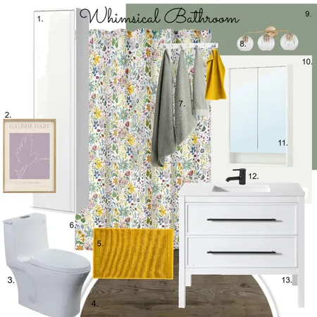 whimsical bathroom Interior Design Mood Board by Linsey on Style Sourcebook