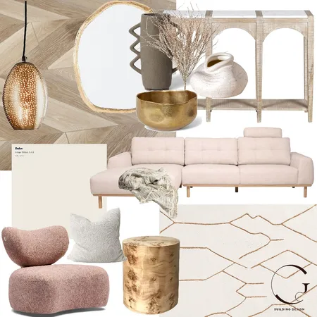 Living Interior Design Mood Board by Grounded Building Design on Style Sourcebook