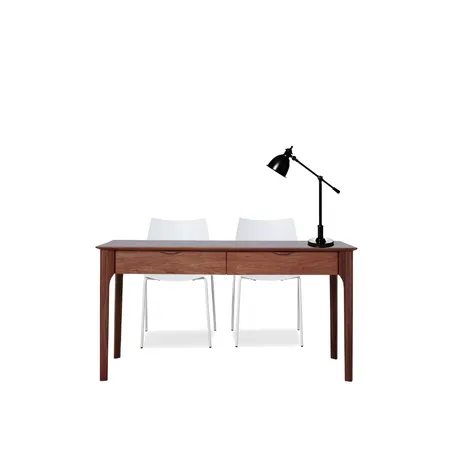 Desk with 2 white chairs and desk lamp Interior Design Mood Board by Tricia Kramer on Style Sourcebook