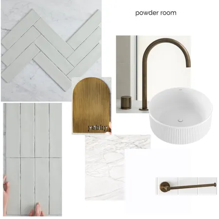 powder room look one. Rob & Jaq Interior Design Mood Board by Courtney Hazbic Interiors on Style Sourcebook