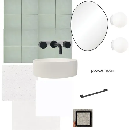 powder room black. rob & jaq Interior Design Mood Board by Courtney Hazbic Interiors on Style Sourcebook