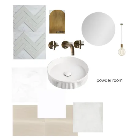 powder room Rob & Jaq Interior Design Mood Board by Courtney Hazbic Interiors on Style Sourcebook
