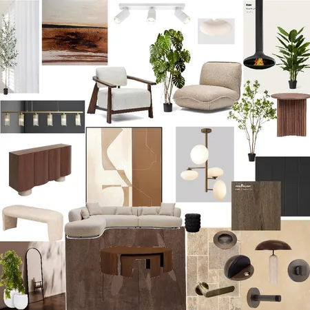 Dining Room & Living Room Interior Design Mood Board by JSM on Style Sourcebook