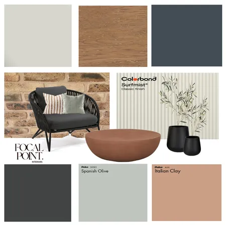 Outdoor Colour Scheme (Meringa Road Project) Interior Design Mood Board by Focal Point Interior on Style Sourcebook