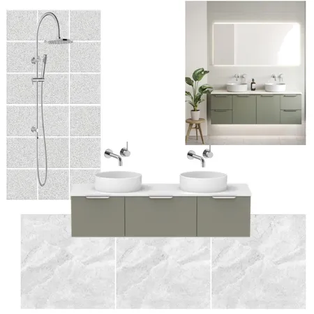 Raglan Bathroom Grey/Green Interior Design Mood Board by Sarah Bourke Interior Design on Style Sourcebook