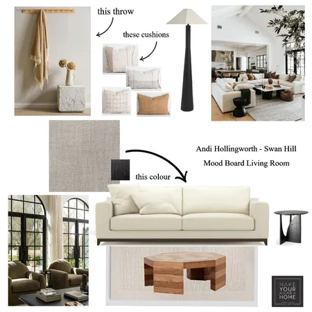 Andi Hollingworth - Mood Board Living Room Interior Design Mood Board by MarnieDickson on Style Sourcebook