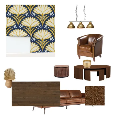 Deco Delight 1920s Art Deco Style Golden Wallpaper 1 Interior Design Mood Board by Happy Wolf of Fortune on Style Sourcebook