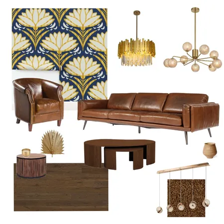 Deco Delight 1920s Art Deco Style Golden Wallpaper 2 Interior Design Mood Board by Happy Wolf of Fortune on Style Sourcebook