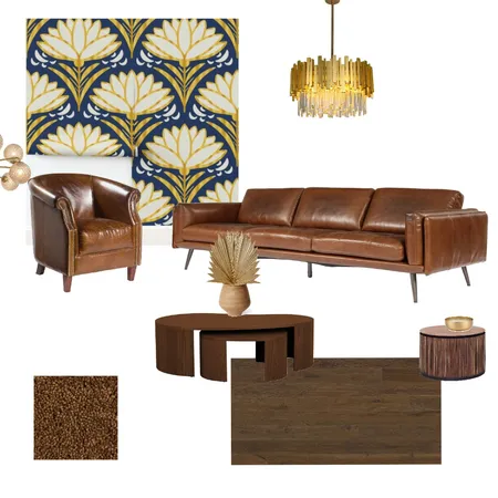 Deco Delight 1920s Art Deco Style Golden Wallpaper 3 Interior Design Mood Board by Happy Wolf of Fortune on Style Sourcebook