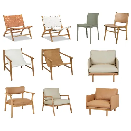 pastel & white leather chairs Interior Design Mood Board by Tricia Kramer on Style Sourcebook