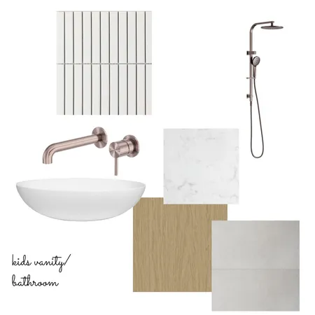 Kids Vanity/ bathroom- Rob & Jaq Interior Design Mood Board by Courtney Hazbic Interiors on Style Sourcebook