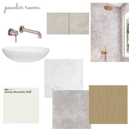 powder room look two Interior Design Mood Board by Courtney Hazbic Interiors on Style Sourcebook